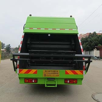 8CBM 7470kg कचरा निपटान ट्रक डोंगफेंग कचरा कम्पैक्टर ट्रक