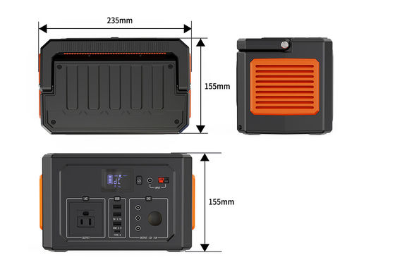 आउटडोर लिथियम एलएफपी सौर जनरेटर 404Wh 400W आउटपुट पावर स्टोरेज